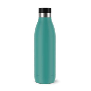 Emsa N31109 Bludrop Color Trinkflasche | 0,7 Liter | 100% dicht | Quick-Press Verschluss | Ergonomischer 360° Trinkgenuss |12h warm, 24h kühl | Edelstahl | Schwarz im Sale
